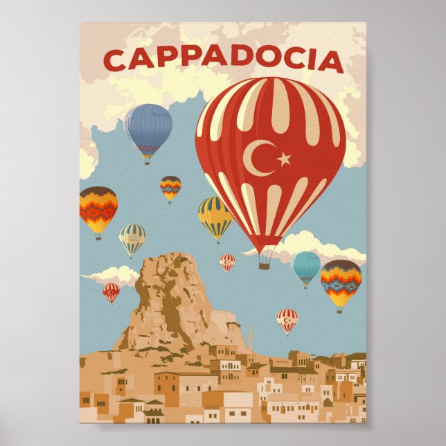 Cappadocia - Vintage Travel Poster (Front)
