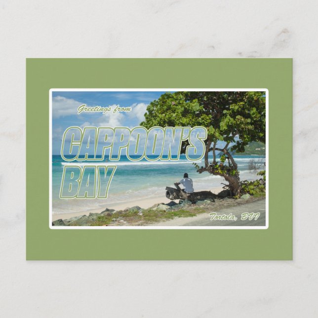 Cappoon's Bay, Tortola, BVI Postcard (Front)