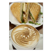 Cappuccino and panini lunch (Front)