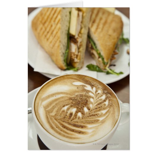 Cappuccino and panini lunch cards (Front)