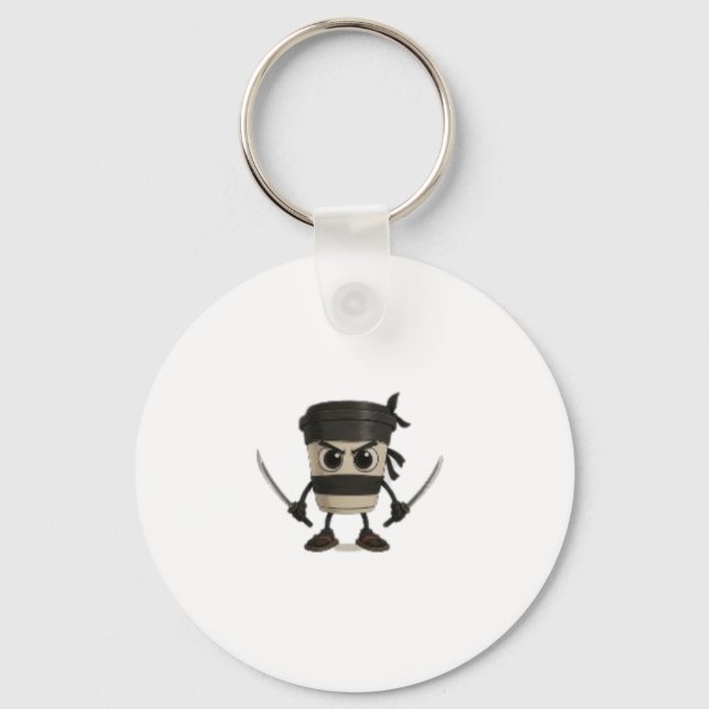 Cappuccino Assassino Funny Italian Keychain (Front)