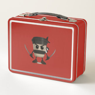 Cappuccino Assassino Funny Italian Metal Lunch Box