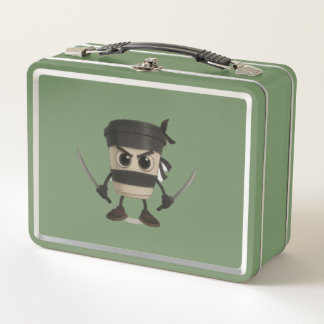 Cappuccino Assassino Funny Italian Metal Lunch Box