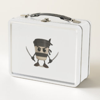 Cappuccino Assassino Funny Italian Metal Lunch Box