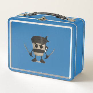 Cappuccino Assassino Funny Italian Metal Lunch Box