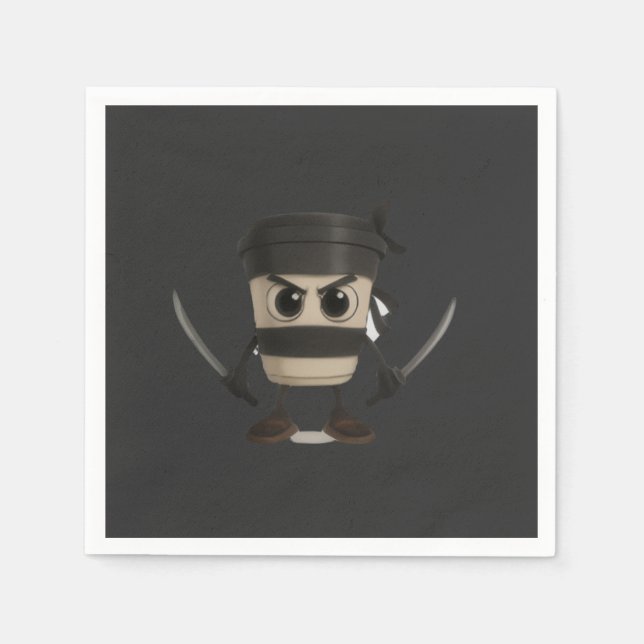 Cappuccino Assassino Funny Italian Napkins (Front)