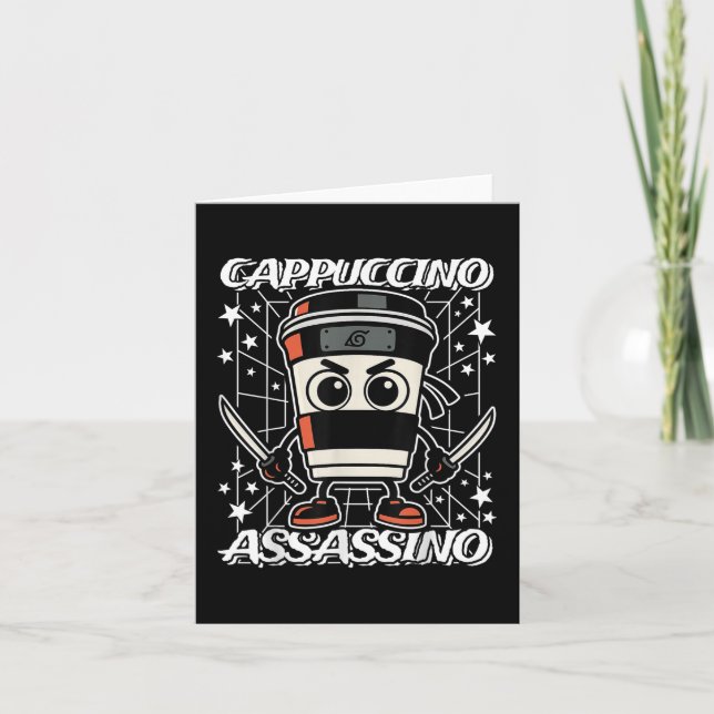 Cappuccino-assassino Italian-brainrot Coffee Assas Card (Front)