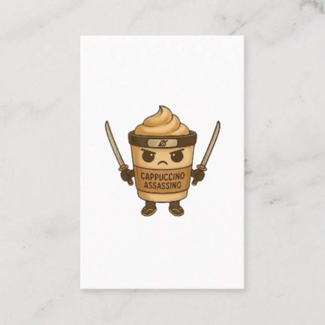 Cappuccino Assassino Italian Business Card (Front)