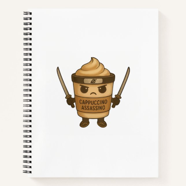 Cappuccino Assassino Italian Notebook (Front)