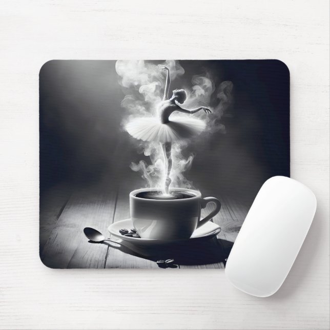 Cappuccino Ballerina Dancer  Mouse Pad (With Mouse)