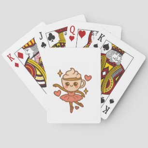 Cappuccino Ballerina Italian ID Poker Cards