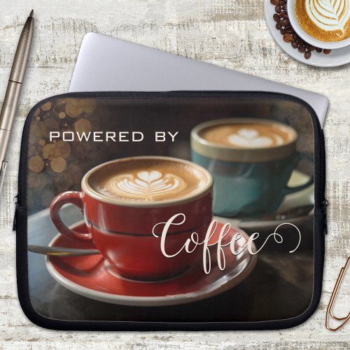 Cappuccino Coffee Elegant Laptop Sleeve