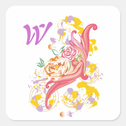 Cappuccino Flowers Sticker