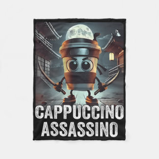 Cappuccino Ino, Italian Brainrot Meme, Espresso Me Fleece Blanket