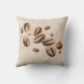 Cappuccino is My Therapy Cute Funny Saying Coffee Throw Pillow (Back)