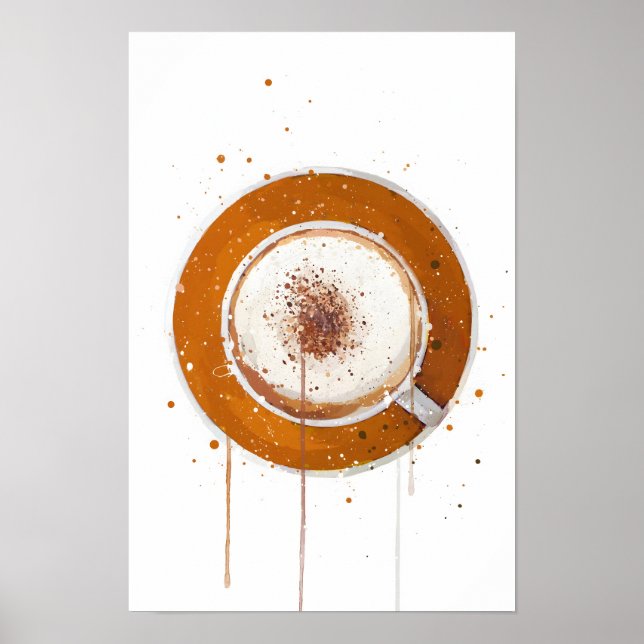 Cappuccino Orange Poster (Front)