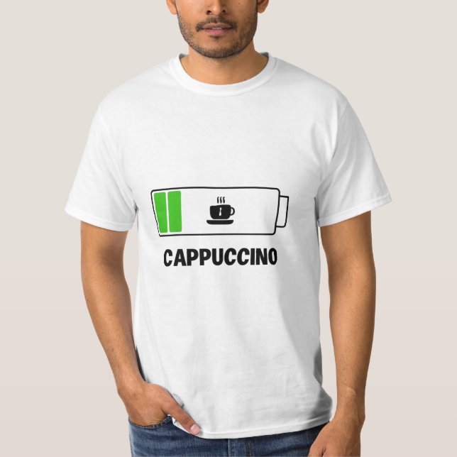 'CAPPUCCINO -simple unique typography T-Shirt (Front)