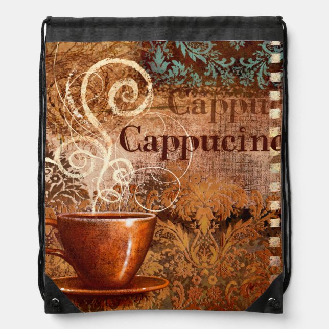 Cappucino Drawstring Bag (Front)