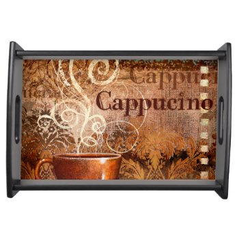 Cappucino Serving Tray by AuraEditions at Zazzle
