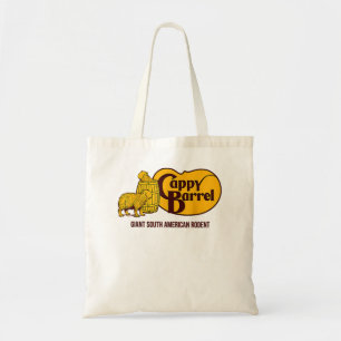 Cappy Barrel; capybara campaign store logo  Tote Bag