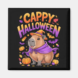 Cappy Halloween Capybara Witch  Magnet