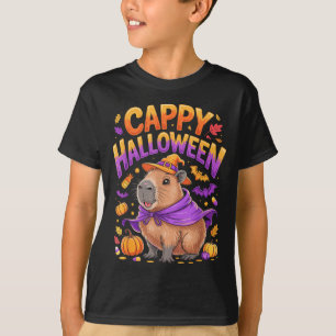 Cappy Halloween Capybara Witch T-Shirt