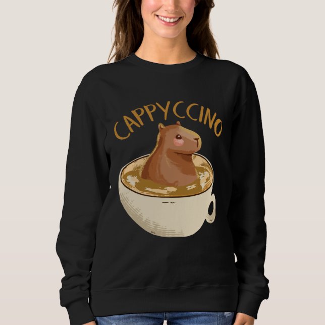 Cappyccino Capybara Coffee Sweatshirt (Front)