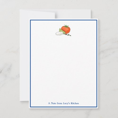 Caprese Italian Chefs Note Stationery