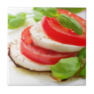Caprese Salad. Tomato and Mozzarella slices Tile