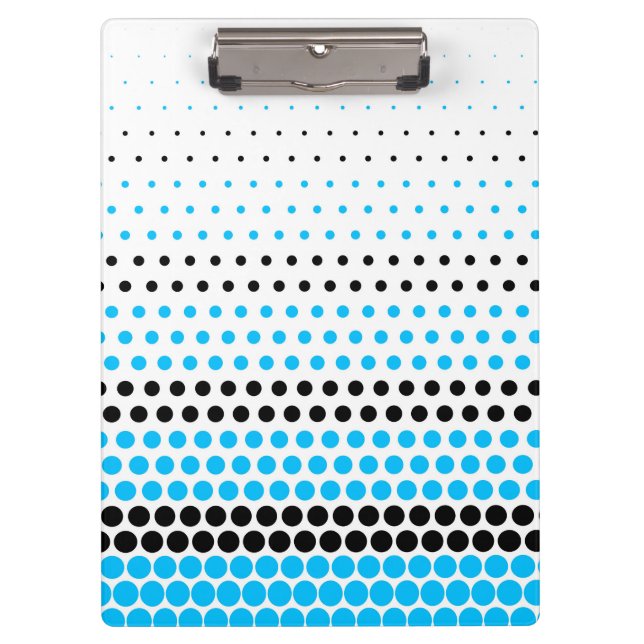 Capri and Black Polka Dot Clipboard (Front)