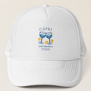Capri – Coastal Summer Italy Travel Trucker Hat