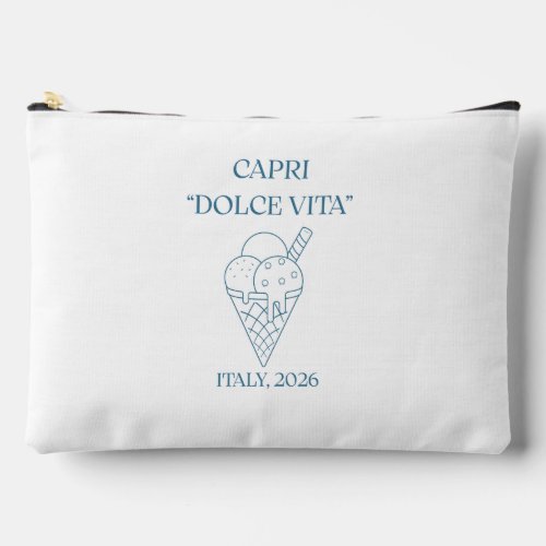 Capri Dolce Vita Italy Gelato 2026 Pouch
