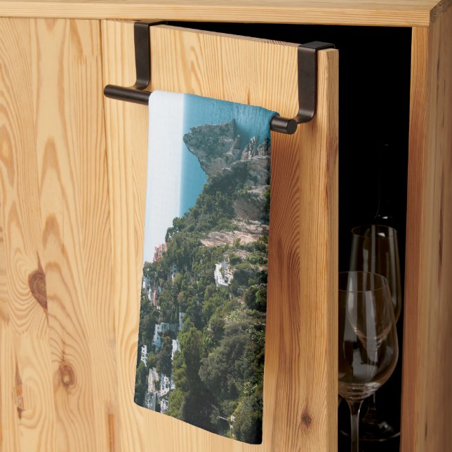 Capri Faraglioni Rock View 1 Kitchen Towel (Thirds Fold)