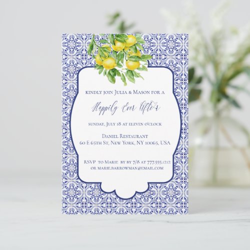 Capri Happily Ever After  Invitation