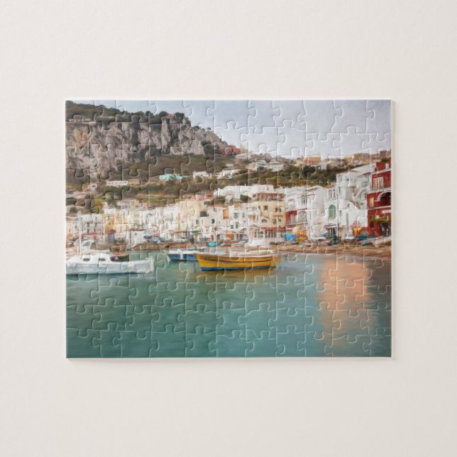 Capri harbor jigsaw puzzle (Horizontal)