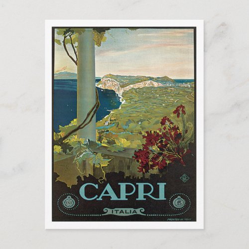 Capri Italia Italy Vintage Postcard