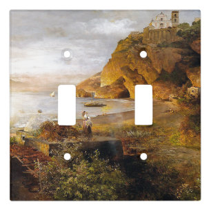 Capri Italy Boat Flowers Ocean Light Switch Cover