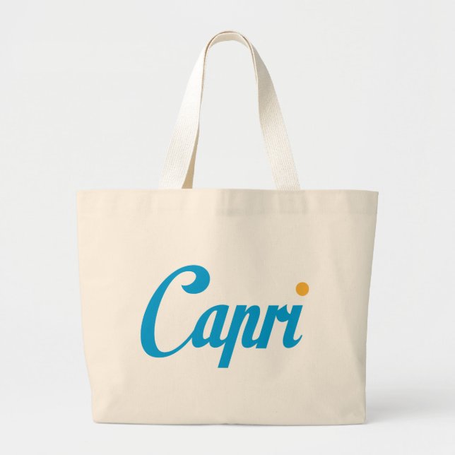 Capri Italy Large Tote Bag (Front)
