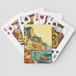 Capri Italy Marina Grande Harbor Souvenir Poker Cards