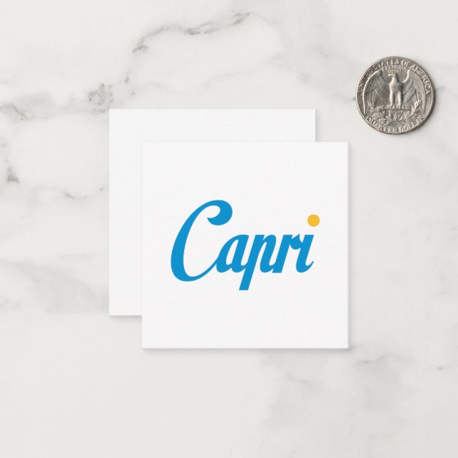 Capri Italy Note Card (Front/Back In Situ)