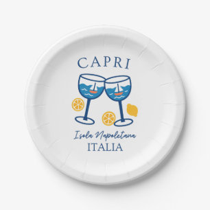 Capri Italy Party Paper Plates
