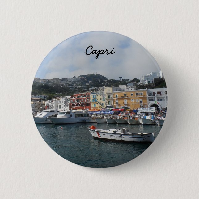 Capri, Italy Pinback Button (Front)