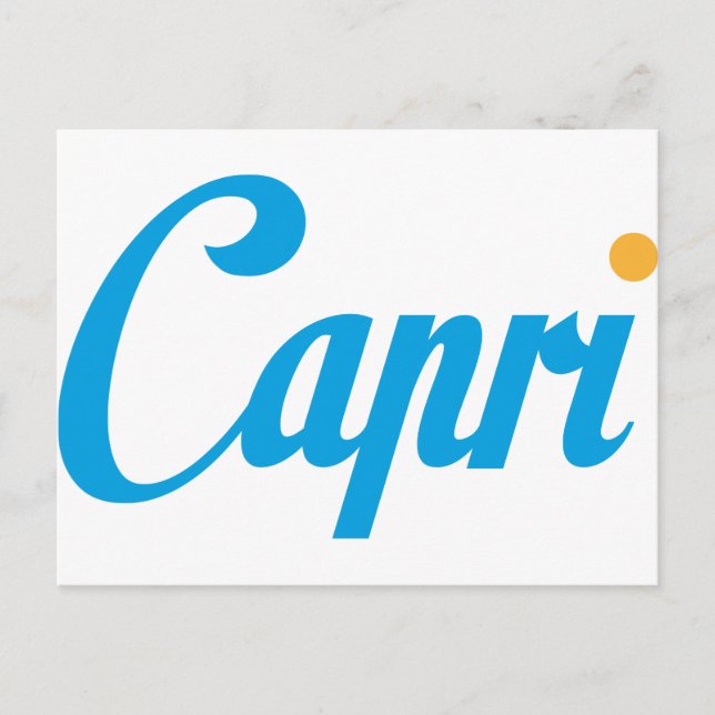 Capri Italy Postcard (Front)