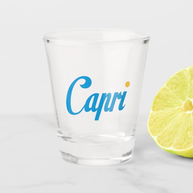 Capri Italy Shot Glass (Front)