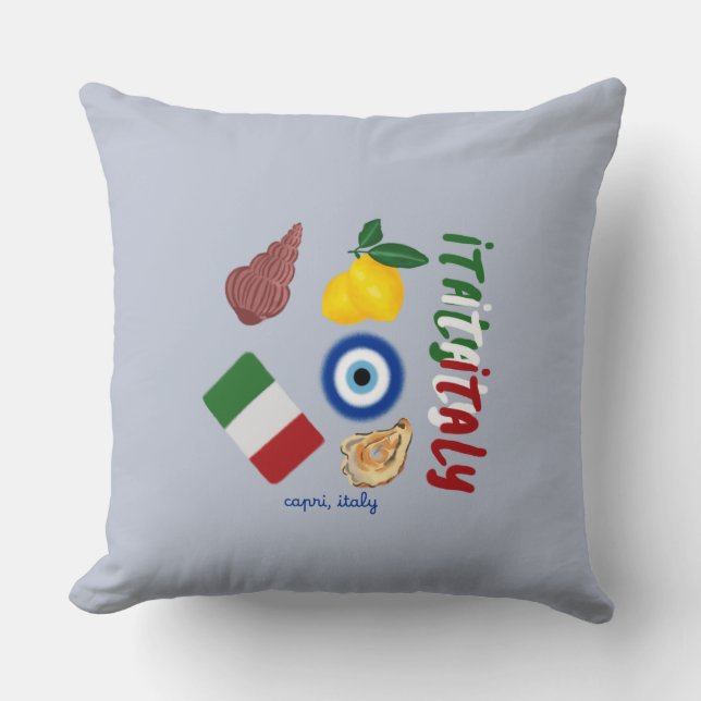 Capri, Italy Throw Pillow (Front)