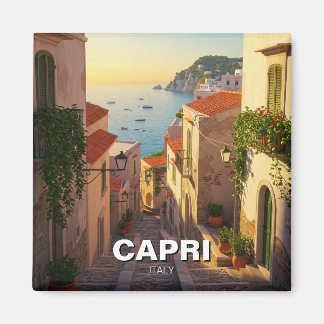 Capri Italy Travel Magnet (Front)