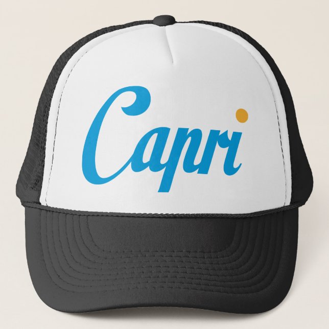 Capri Italy Trucker Hat (Front)