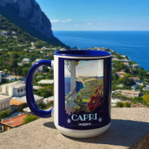Capri, Italy Vintage Travel Tourism