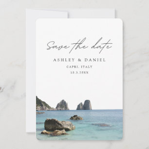 Capri Italy Wedding Save the Date Invitation