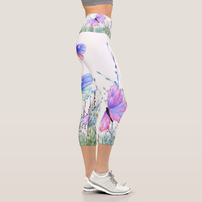 Capri Leggings with Butterflies (Right)